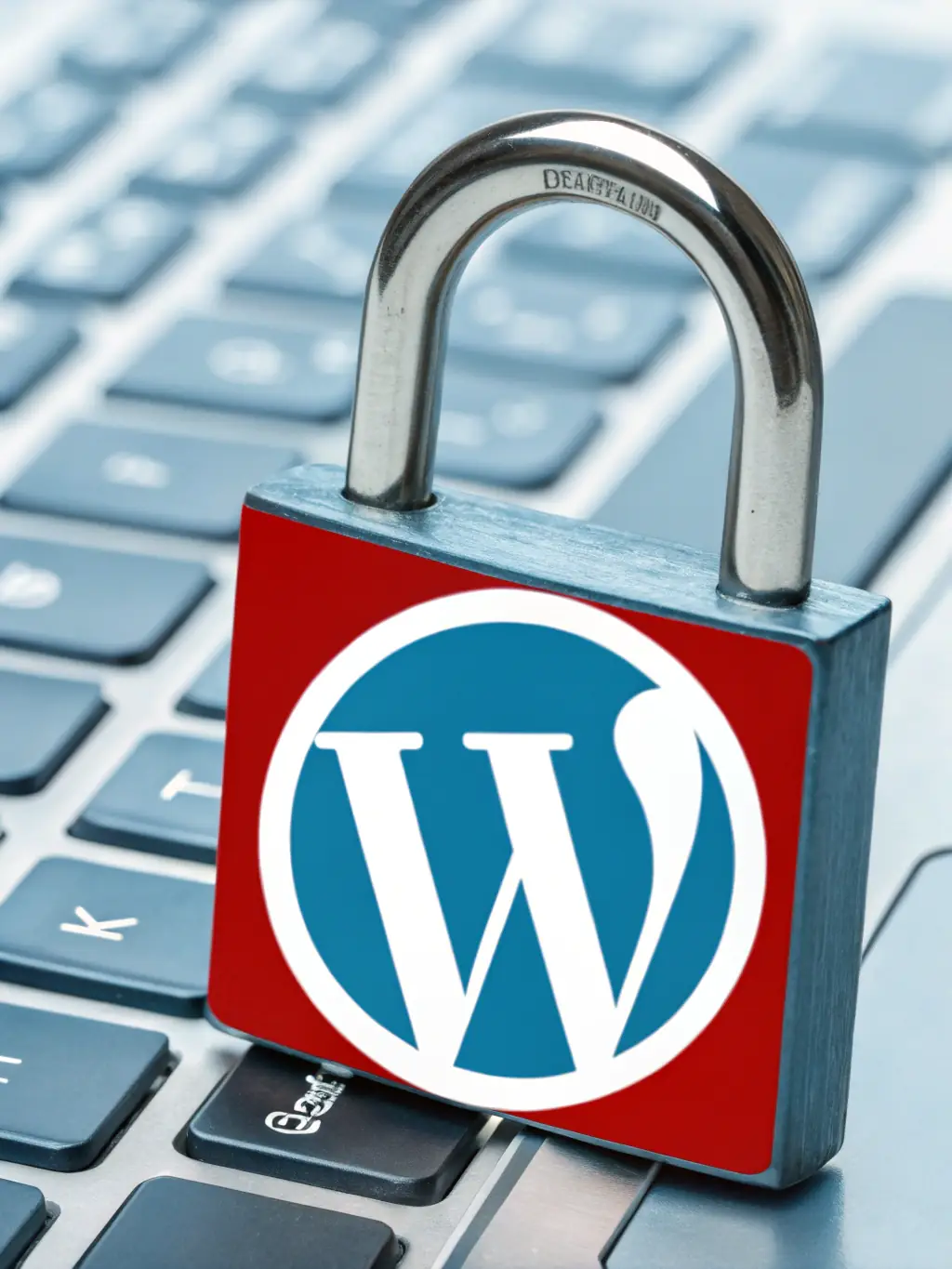 A secure padlock icon combined with the WordPress logo, representing enhanced security features.